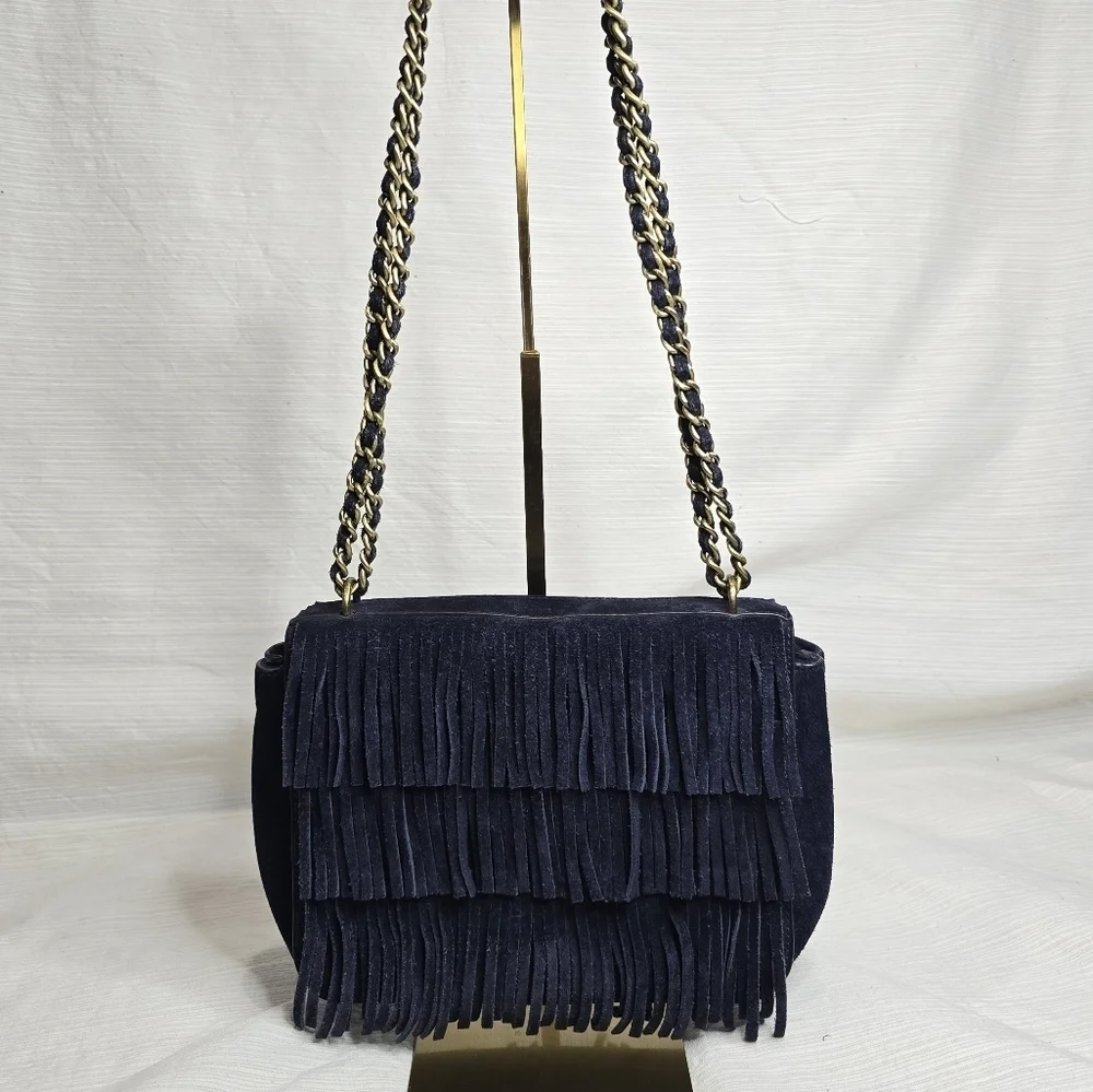 Tory Burch Fringe Farrah Suede Purse